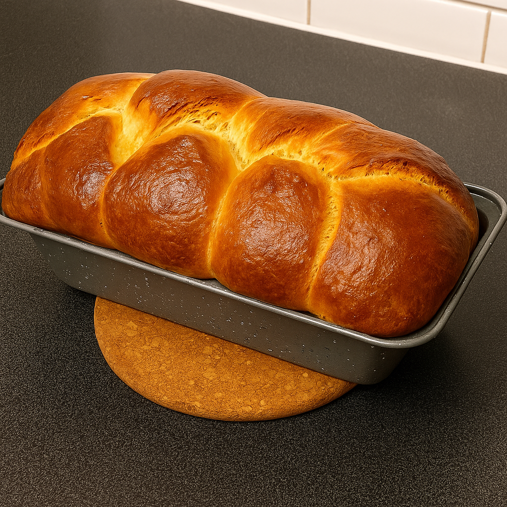 A picture of a brioche bread